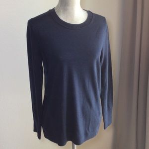 Ban Rep Navy Thin Merino Wool crew neck